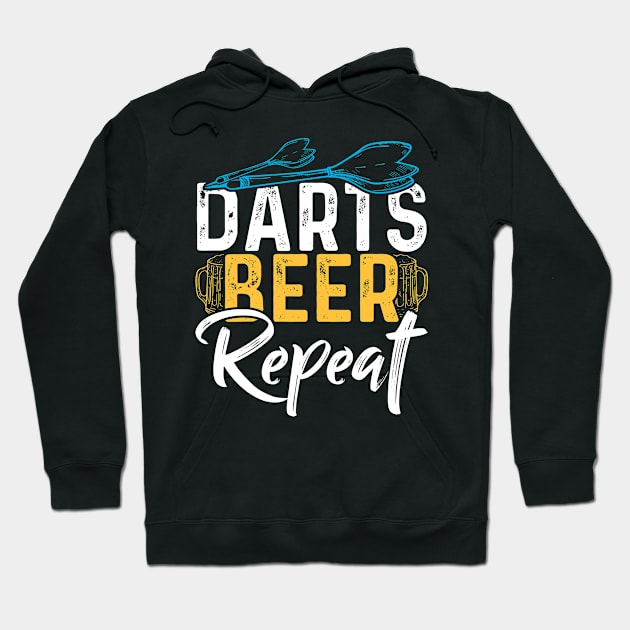 Darts Beer Repeat Hoodie by Tee__Dot